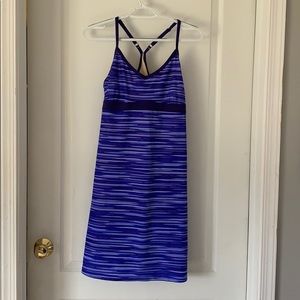 Althleta Nylon Blue Striped Dress